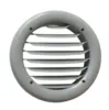 Решетка вентиляционная d108-115/131-139 мм с декоративными кольцами (темно-серая)