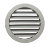 Решетка вентиляционная металлическая d125/D150 мм (серая)