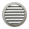 Решетка вентиляционная металлическая d125/D150 мм (серая)