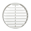Решетка вентиляционная проходная в канал 132 мм (белая)