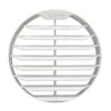 Решетка вентиляционная проходная в канал 132 мм (белая)