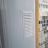 Монтаж бризера с выводом решетки на наружный откос
